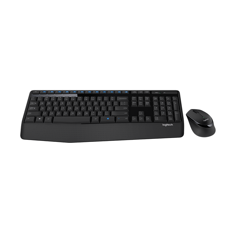 Keyboard & Mouse: MK345, Long-Life Battery Wireless Combo - Black