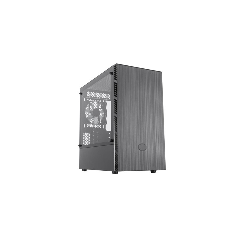 Mini-Tower Case: MasterBox MB400L1x 120mm Fan, 2x USB 3.0, Tempered Glass Side Panel, Supports: mATX/mini-ITX