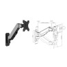 Single Screen Wall Mounted Gas Spring Monitor Arm,17"-32",Weight Capacity (per screen) 8kg