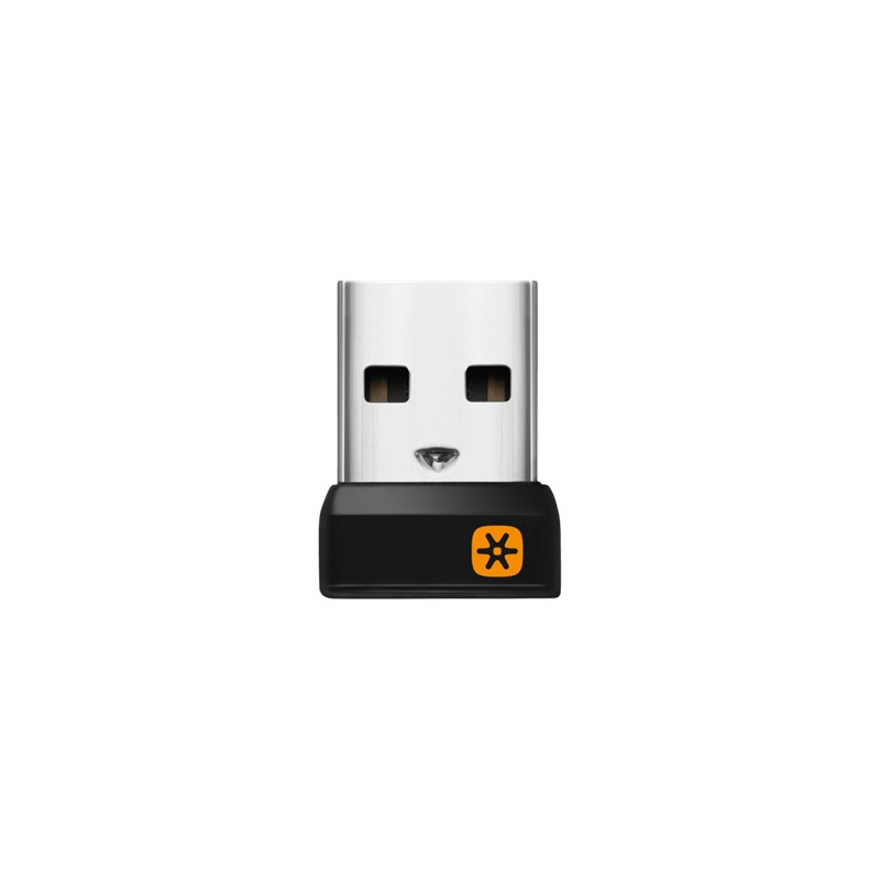 USB Unifying receiver to be used with a Unifying mouse or keyboard.