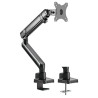 Single Monitor Aluminium Slim Mechanical Spring Monitor Arm Fit Most 17"-32" Monitor Up to 8kg per screen VESA 75x75/100x100