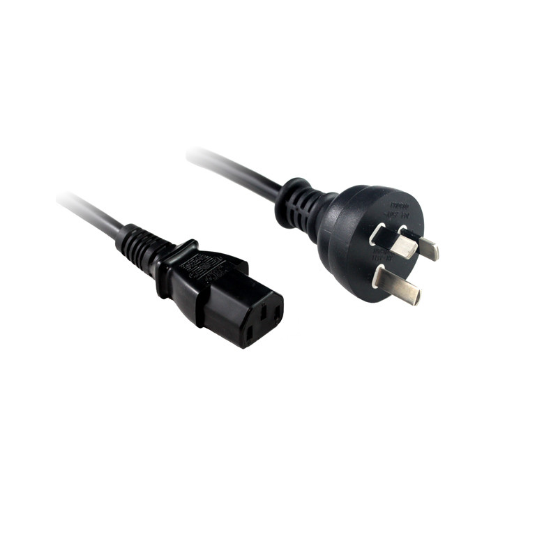 Power Cable: 1.8/2m Case power cable, 3 PIN AUS Mains (MALE) - PC Power (IEC C13 FEMALE),