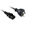 Power Cable: 1.8/2m Case power cable, 3 PIN AUS Mains (MALE) - PC Power (IEC C13 FEMALE),