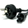 Power Cable: 3 PIN AUS Mains (MALE) - 3 PIN Power Cable (IEC C5 FEMALE) For Notebook/NUC 0.5M--1.8M